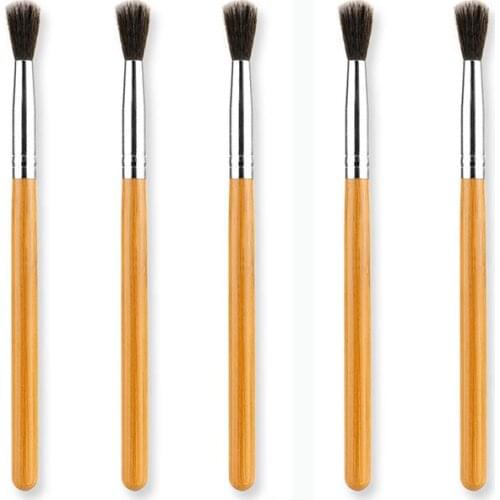 5PCS Makeup Brushes High light Brush Bamboo Handle Powder Brushes Cosmetics Professional Makeup Tools