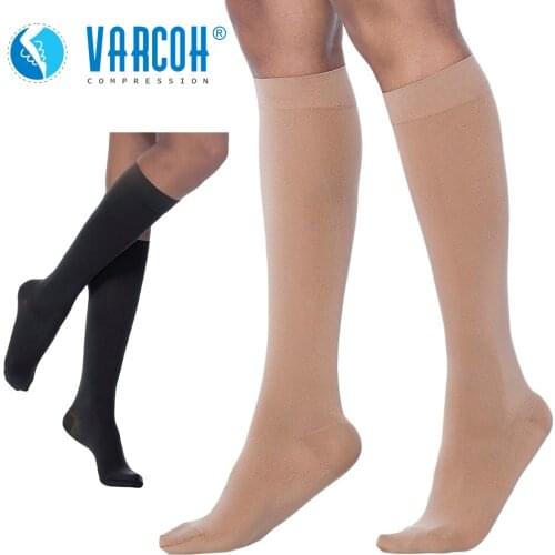Knee High Compression Socks for Women & Men 30-40 mmHg - Best Medical, Nursing, Hiking,Travel & Flight Socks-Running & Fitness