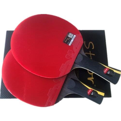 Professional Offensive Competition Training Super Table Tennis Blade FL Handle Ping Pong Bat Assembled Pimples In Pingpong Rub