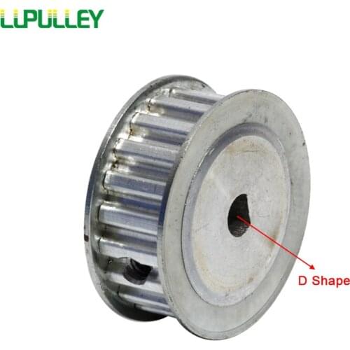 LUPULLEY XL 24T D Shape Bore Timing Pulley Bore Dia.: 6x5/6x5.5/8x7.5/10x9/8x7mm Width 11mm XL 24T Pulleys Laser Machine