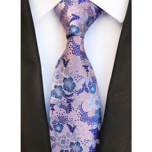 8cm Fashion Men Formal Occasion Tie Beautiful Embroidered Flowers Necktie