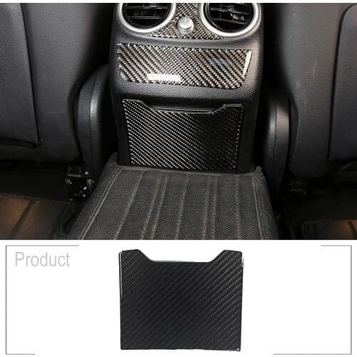 Soft Carbon Fiber Rear Air Outlet Lower Panel 3D Interior Sticker Accessories For Mercedes Benz C Class W205 C180 2016-2019