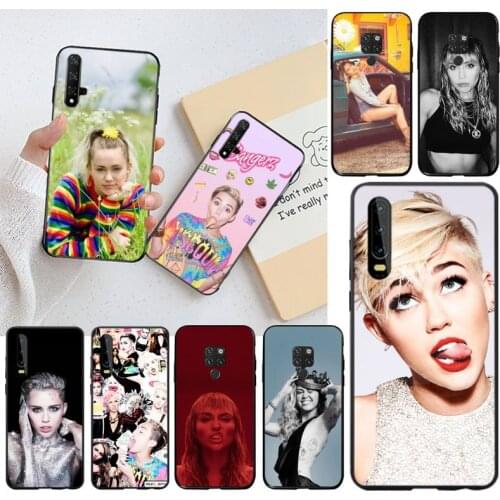 CUTEWANAN Miley Cyrus Custom Photo Soft Phone Case for Huawei P40 P30 P20 lite Pro Mate 30 20 Pro P Smart 2019 prime