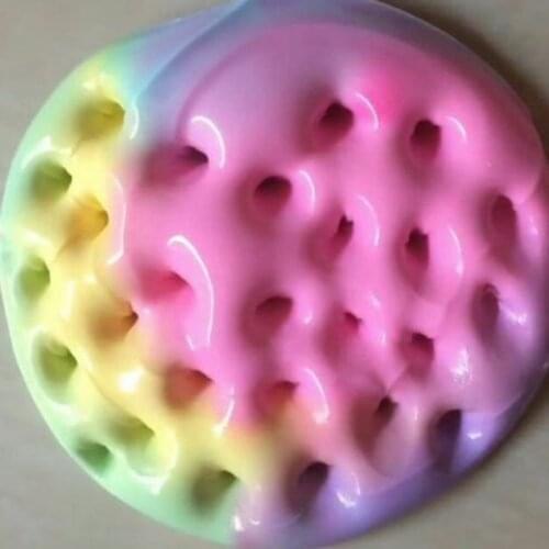 100ml Rainbow Slime Fluffy Floam Kids Modeling Clay Toys Polymer Educational Toys Safe Cotton Slime Anti Stress Plasticine Gifts
