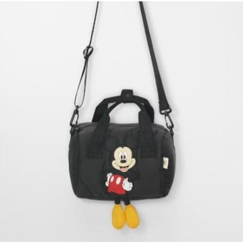 Disney new girl handbag wowen storage bag girls cartoon Mickey mouse bowling bag