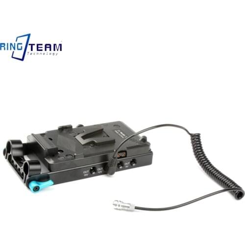 Suitable For BMPCC 6K/4K Multiple Interfaces V-shaped Mounting Battery Board D-TAP Power Supply 5.5 x 2.5mm DC Power Cord