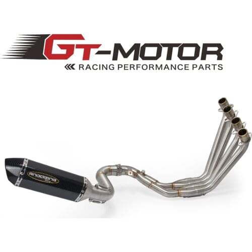 Motorcycle Full Exhaust System Slip On Header Pipe Front Pipe For HONDA CBR650F CB650F CB 650 F CBR 650F 2014-2019 with Exhaust