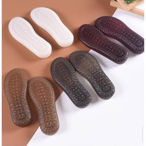Rubber Shoe Soles Repair for Men Leather Shoes Anti Slip Ground Grip Half Outsoles Replacement DIY Mat Cushion Forefoot Pad Sole