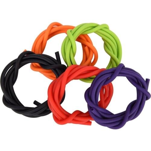 1m Natural Latex Slingshots Rubber Tube For Outdoor Hunting Shooting High Elastic Tubing Band Tactical Catapult Bow 5 Colors