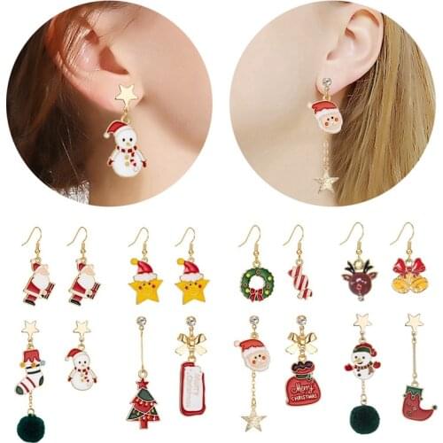 Huiran 2019 Christmas Santa Claus Bracelet Merry Christmas Decorations For Home Noel Xmas Gift Kids Earring Happy New Year 2020