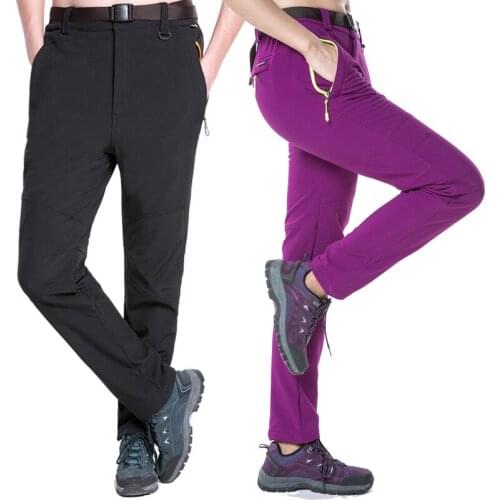 Outdoor Quick Dry Hiking Pants Men Women Mountain Climbing Fishing Trousers Army Trekking Sport Waterproof Pants Winter