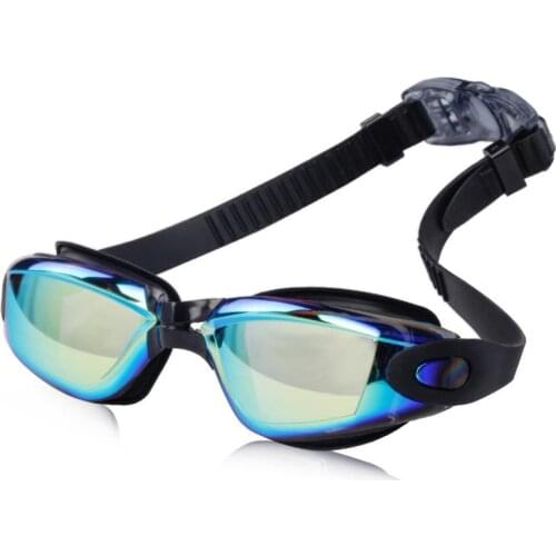 Brand new electroplating colorful swimming goggles HD waterproof and anti-fog goggles unisex adult swimming goggles