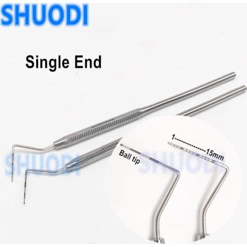1pc Dental Stainless Steel Periodontal Probe With Scaler Explorer Instrument Tool Endodontic Equipment Material Probe