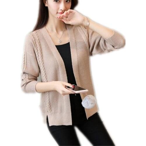 Women Winter Short Sweater Cardigans 2019New Autumn Female Warm V-Neck Knitted And Cardigans Sweater Slim Knitwear Mujer q966