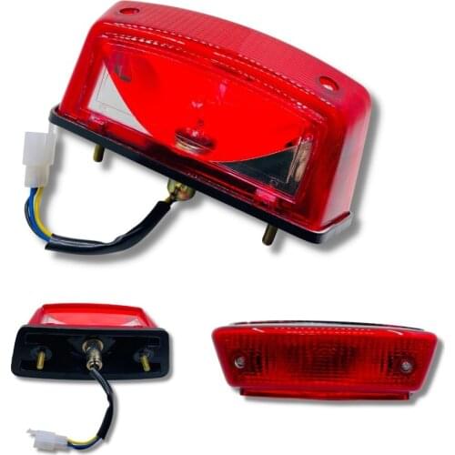 1PC Red Motorcycle Tail Rear Light Stop Lamp ABS Motorbike Accessories Warning Indicator For Yamaha YBR 125 2002-2013 Years