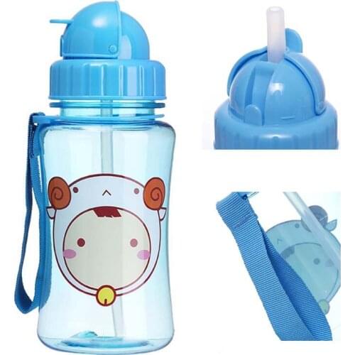350ml Kids Milk Bottle Creative Shaker Drink Bottle Protein Shaker Plastic Bottles Cartton Mug for Kids