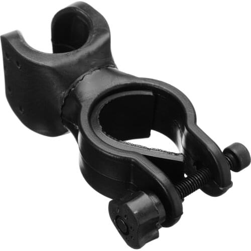 360 Degree Rotating LED Flashlight Torch Mount Holder Black Flashlight Clip Torch Bracket For Metal Detection