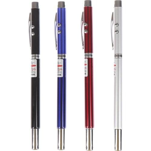5 in 1 power point telescopic red laser pointer teaching tool ball LED light pen