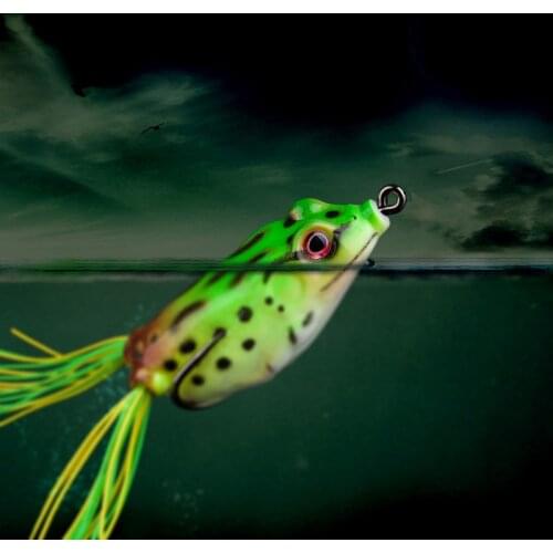6cm/12g Bionic Frog Fishing Bait Soft Bait Realistic 3D eye Silicone Bait Top Simulation Fake Bait Fishing Tackle