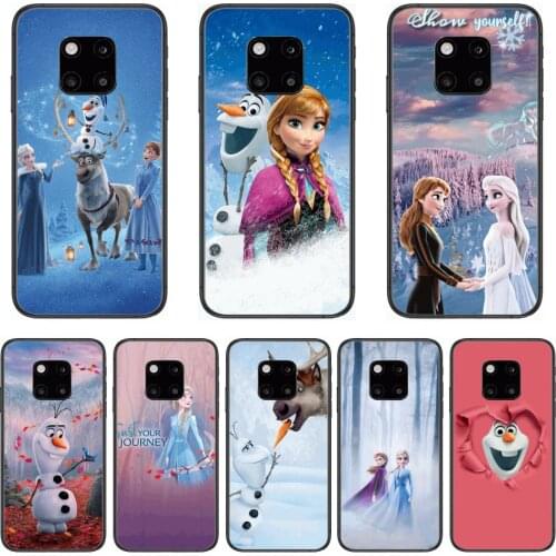 Mobile Phone Case with Disney Frozen Elsa Anna and Snowman Olaf and Reindeer Sven Phone Case For Huawei mate 30 10 20 40 Lite S