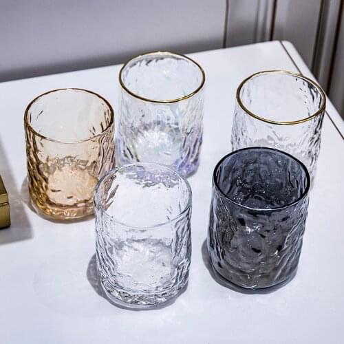 Colorful Whiskey Glass Nordic Style Coffe Mug Household Transparent Water Glasses Juice cup