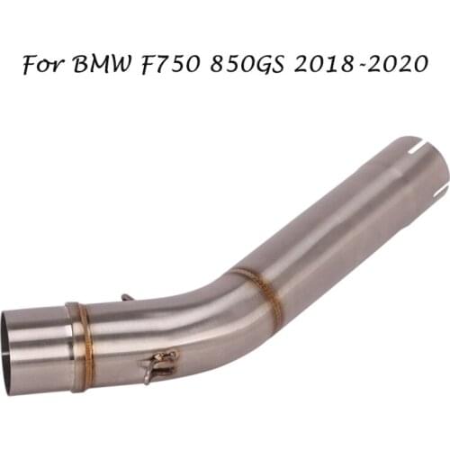 For BMW F750GS 850GS 2018 2019 2020 Motorcycle Exhaust Middle Link Connect Pipe 51mm Slip on