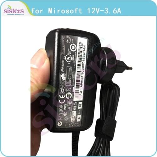 For Microsoft Surface adapter 12V 3.6A Adapter Charger Power Supply Surface N17908 Charging Adapter Travel Wall Charger Original