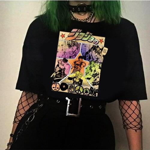 2020 Anime Shirt Jojo Bizarre Adventure T-shirt Short Sleeved T-shirt Summer Tops Tee