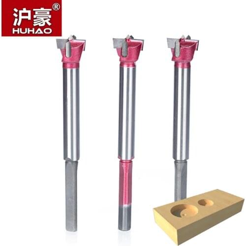 HUHAO 1pc Industrial Grade Wood Drill Bit 120mm Length Router Bits for Wood Row Drilling Particleboard MDF Wood Drilling