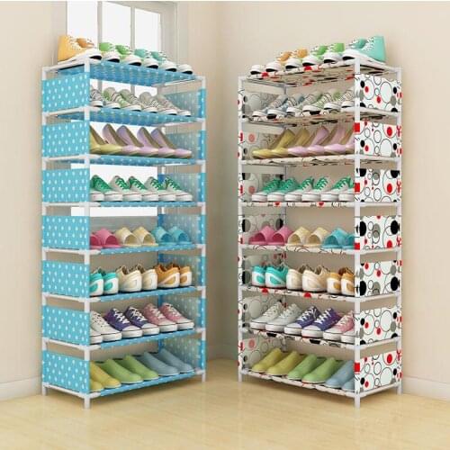 Multi-layer Shoe Rack Storage Home Furniture Closet Shoes Storage Shelf Organizer with Metal Shelves