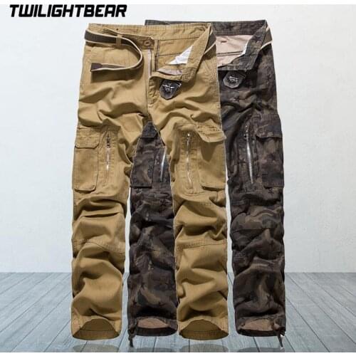 Mens Cargo Pants Designer Fashion High Quality Multi-pocket Plus Size Cotton Casual Tooling Pants Men Overall 7 Colors BF012