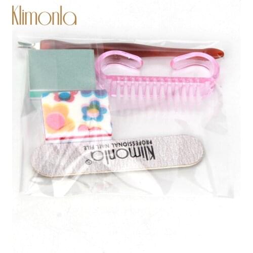 3 Set Mix Beauty Care Mini Combination Nail File Nail Brush And Cuticle Pusher Used As a Small Gift Nail Art Supplier 5pcs/set