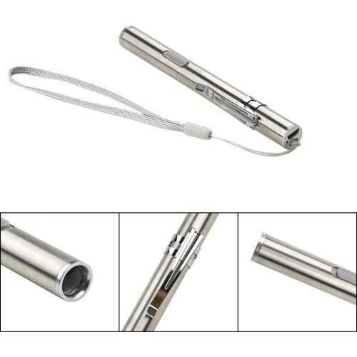 Pen Size USB Rechargeable Flashlight Torch Pocket Light 500lm Q5 LED Lamp Easy To Carry Camping Hiking Accessories