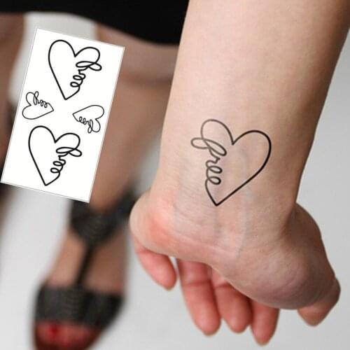 SHNAPIGN Tangled heart Flash Tattoo Hand Sticker 10.5*6cm Small Waterproof Henna Beauty Temporary Body Sticker Art FREE SHIPPING