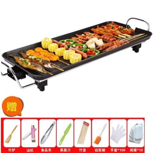 M Size Korean Style Baking Pan Electric Raclette Grill Health Household Smokeless Barbecue Grill Barbecue Electric Grill