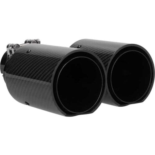 Uitlaatsierstuk auto Exhaust Assembly Car 2‑1 Rear Exhaust Tip Y Pipe Dual 93mm Outlet Single 63mm Inlet Modification