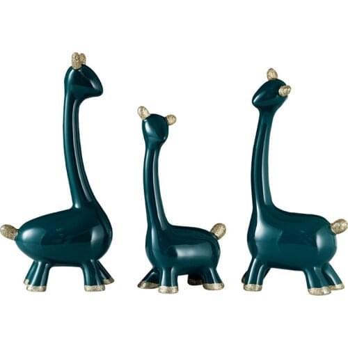 Living Room TV Cabinet Giraffe Decoration Creative Lovely Tabletop Decoration Ceramic Home Decoration Nordic Light Luxury Style