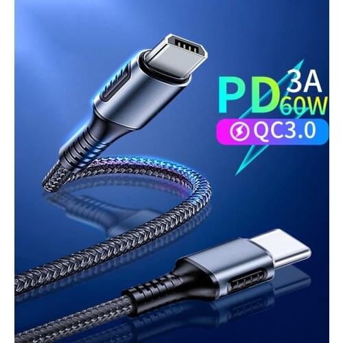 Type C USB-C To Micro USB Cable For Samsung xiaomi Micro B USB Type C Cord Male to Male Compatible For Macbook Fast Charge Data