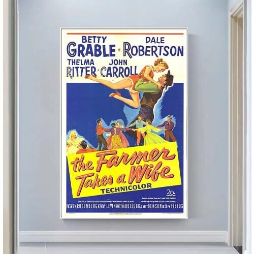 V0967 The Farmer Takes a Wife Vintage Classic Movie Wall Silk Cloth HD Poster Art Home Decoration Gift