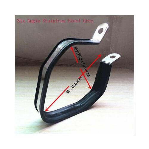 Motorcycle Exhaust Muffler Silencer Pipe Can Hanger Clamp Strap Mount Bracket