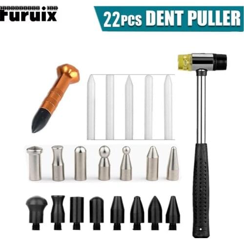 1Set Paintless Dent Removal Tap Down Tools Dent Rubber Hammer Auto Body DIY Dent Fix Car Repair Tool Tools