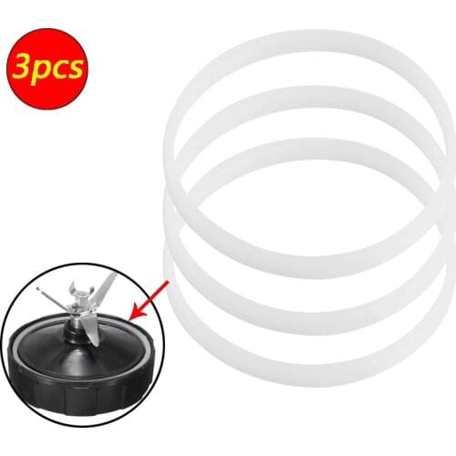 3Pcs Ninja 1000W Made quality rubber Rubber Gasket Sealing White O Ring Blender Gasket Replacement Parts for Nutri Ninja Blender