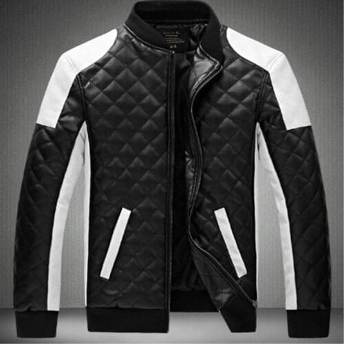 AIUJXK Men's Faux Leather Jackets
