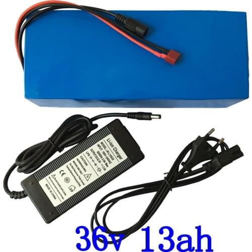 36V 250W 350W 500W Ebike Battery 36V 13AH Electric Bike Battery 36V 10AH 13AH 15AH lithium Battery With 15A BMS and 2A Charger