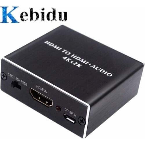 Kebidu AY78 HDMI to HDMI+optical TOSLINK SPDIF + 3.5mm stereo audio converter 4K x 2K audio splitter for PS4 TV DVD
