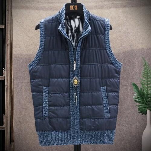 Velvet Vest 2021 Men Vest Homme Vest for Men Waistcoat Men Clothing Thickened Clothes Mens Comfort Zipper Winter Clothes casual