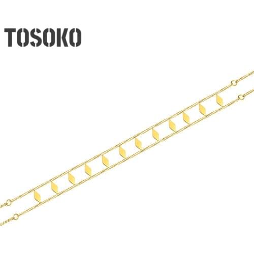 TOSOKO High Quality Irregular Sequins Clavicle Necklace Jewelry Accessories Jewelry Sexy Clavicle Chain Hypoallergenic Collar