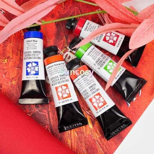 DANIEL SMITH S3 Extra Fine Watercolor 2ml Sub-packaged, 15ml Tubular, Classic Watercolors of Unsurpassed Purity and Permanence