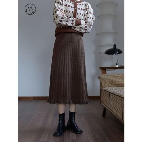 DUSHU Women's Knitted Skirts