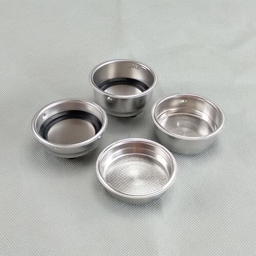 51mm Italian coffee machine accessories pressure cup filter with black ring removable powder cup powder bowl basket